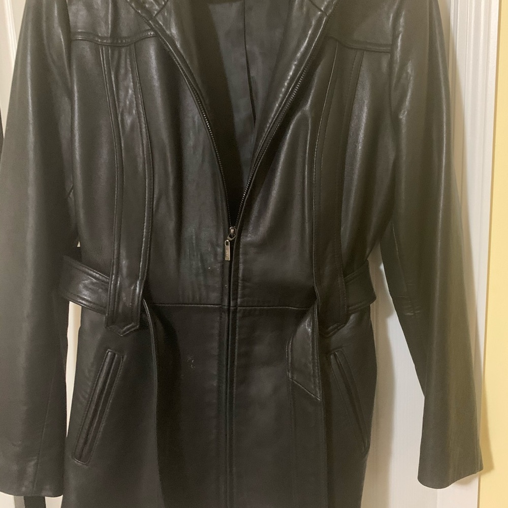Jones NewYork black leather Jacket